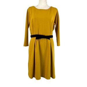 Anthropologie Girls from Savoy Mini Dress Mustard Yellow Taylor Swift